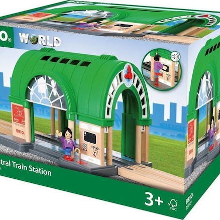 Brio Toys Central Station Αξεσουάρ Σιδηρόδρομου με Ήχο για 3+ Ετών