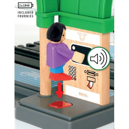 Brio Toys Central Station Αξεσουάρ Σιδηρόδρομου με Ήχο για 3+ Ετών