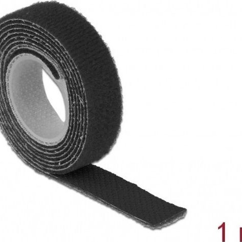 DeLock 18711 Velcro Δεματικό Καλωδίων 13x5mm Μαύρο 1τμχ