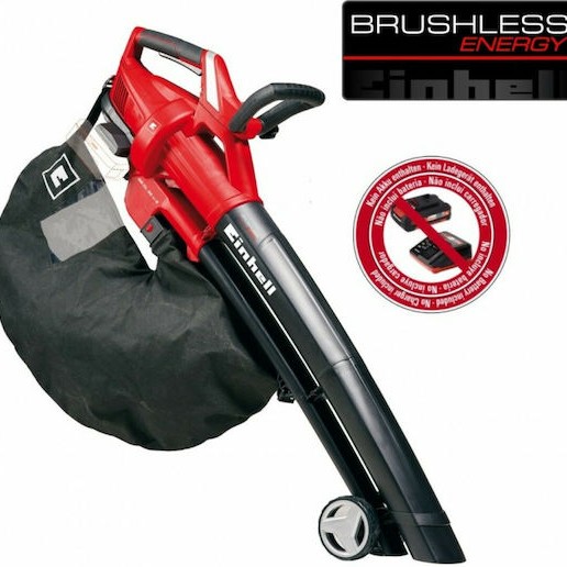 Einhell GE-CL 36 Li E Solo Φυσητήρας / Απορροφητήρας Χειρός Μπαταρίας 18V Solo με Ρύθμιση Έντασης & Μέγιστη Ταχύτητα Αέρα 210km/h
