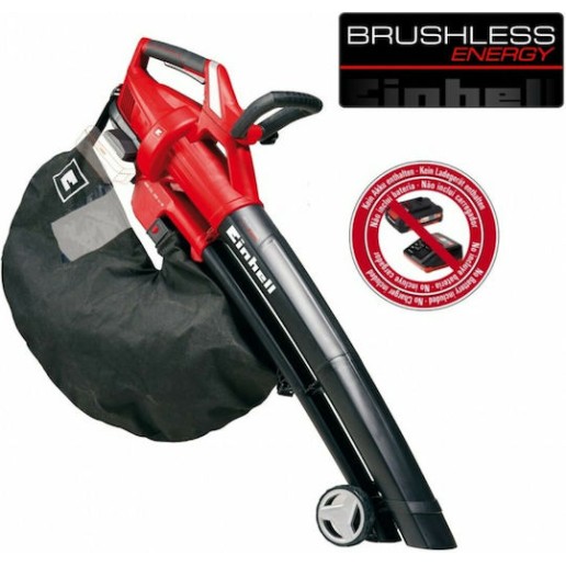 Einhell GE-CL 36 Li E Solo Φυσητήρας / Απορροφητήρας Χειρός Μπαταρίας 18V Solo με Ρύθμιση Έντασης & Μέγιστη Ταχύτητα Αέρα 210km/h