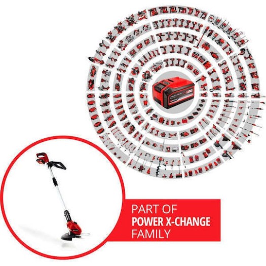 Einhell GE-CT 18 Li Kit Χορτοκοπτικό Ώμου / Χειρός Μπαταρίας