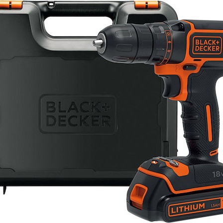 Black & Decker Δραπανοκατσάβιδο Μπαταρίας 18V 1x1.5Ah