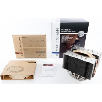 Noctua NH-D15 SE-AM4 Ψύκτρα Επεξεργαστή Διπλού Ανεμιστήρα για Socket AM4/AM5 Καφέ
