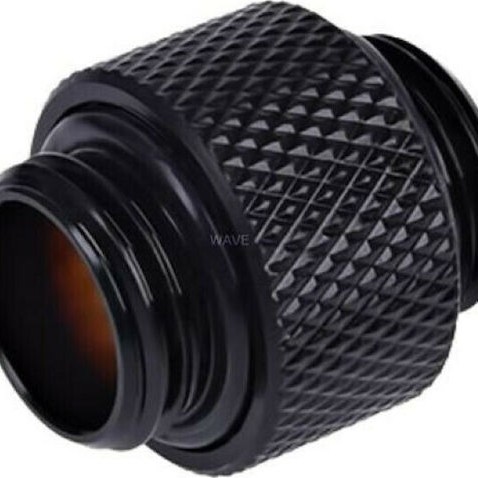 Alphacool HF double nipple G1/4 outer thread to G1/4 outer thread 10mm - Deep Black