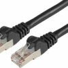 Sharkoon S/FTP Cat.6a Cable 15m Μαύρο