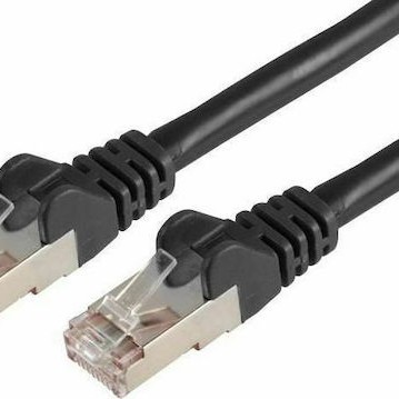 Sharkoon S/FTP Cat.6a Cable 15m Μαύρο