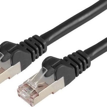 Sharkoon S/FTP Cat.6a Καλώδιο Δικτύου Ethernet 20m Μαύρο