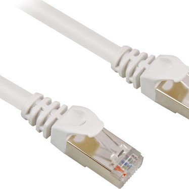 Sharkoon S/FTP Cat.6 Καλώδιο Δικτύου Ethernet 15m Λευκό 1τμχ