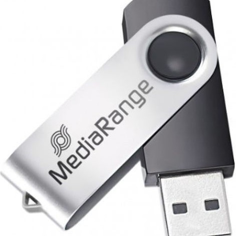 MediaRange 8GB USB 2.0 Stick Μαύρο