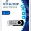 MediaRange 8GB USB 2.0 Stick Μαύρο