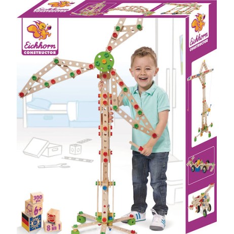 Eichhorn Παιχνίδι Κατασκευών Ξύλινo Constructor Windmill για Παιδιά 6+ Ετών