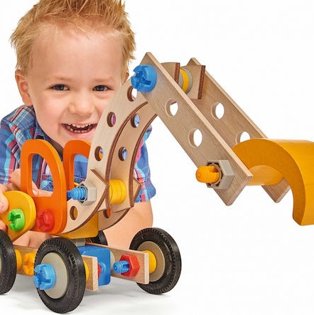 Eichhorn Παιχνίδι Κατασκευών Ξύλινo Constructor Bagger