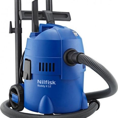 Nilfisk Buddy II 12 Σκούπα Υγρών / Στερεών 1200W με Πλαστικό Κάδο 12lt