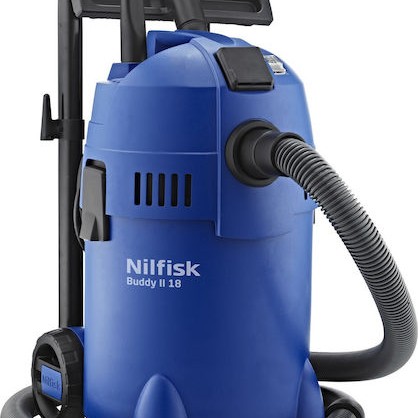 Nilfisk Buddy II 18 T Σκούπα Υγρών / Στερεών 1200W με Πλαστικό Κάδο 18lt