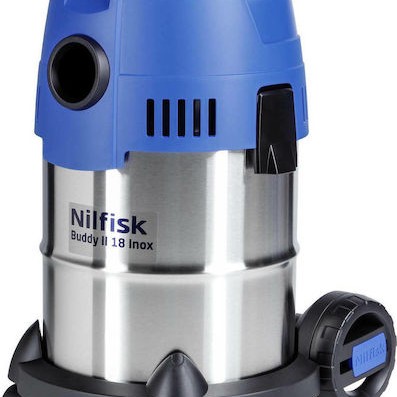 Nilfisk Buddy II 18 Σκούπα Υγρών / Στερεών 1200W με Ανοξείδωτο Κάδο 18lt