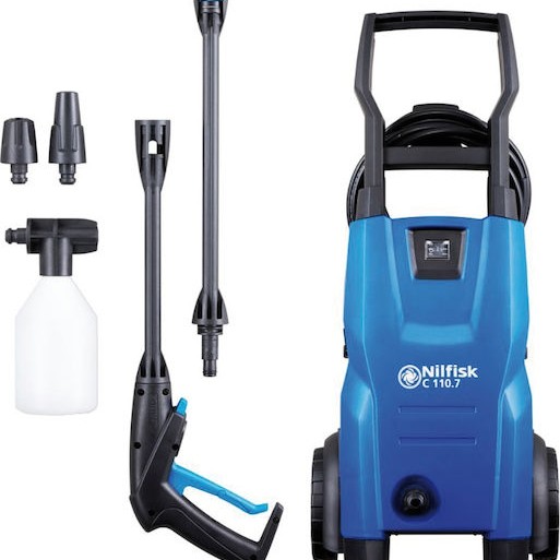 Nilfisk C 110.7-5 X-tra EU Πλυστικό Ρεύματος 1400W με Πίεση 110bar και Μεταλλική Αντλία