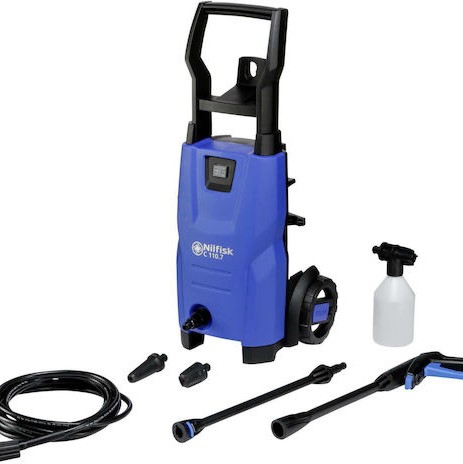 Nilfisk C 110.7-5 X-tra EU Πλυστικό Ρεύματος 1400W με Πίεση 110bar και Μεταλλική Αντλία