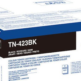 Brother TN-423BK Γνήσιο Toner Laser Εκτυπωτή Μαύρο High Yield 6500 Σελίδων TN-423BK