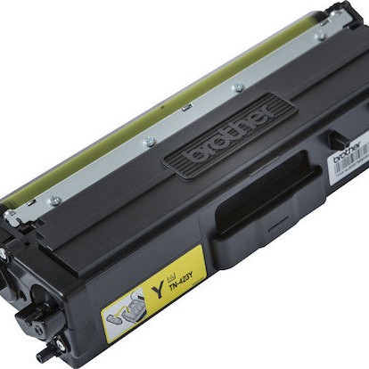 Brother TN-423Y Γνήσιο Toner Laser Εκτυπωτή Κίτρινο High Yield 4000 Σελίδων