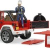 Bruder Αυτοκινητάκι Jeep Wrangler Unlimited Rubicon Fire Engine για 3+ Ετών