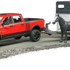 Bruder Αυτοκινητάκι Ram μαζί με Καρότσα και Άλογο για 3+ Ετών