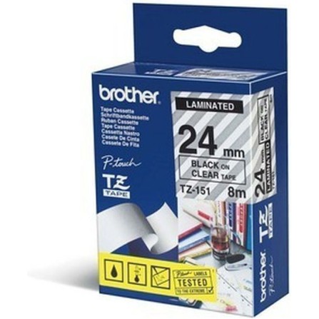 Brother Ταινία Ετικετογράφου 3m x 24mm σε Διάφανο Χρώμα