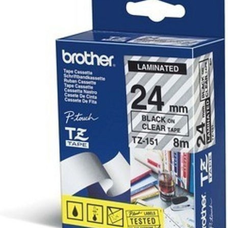 Brother Ταινία Ετικετογράφου 3m x 24mm σε Διάφανο Χρώμα