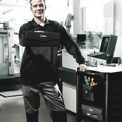 Wera 2go 3 Τσάντα Χειρός Μαύρη