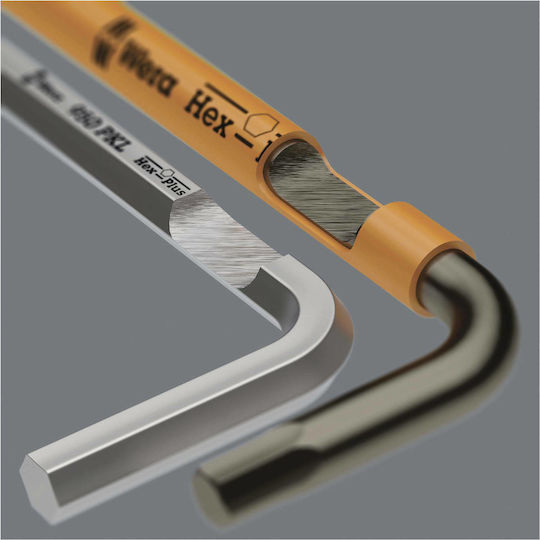 Wera Σετ 9 Κλειδιά Allen σε Σχήμα L 950/9 Hex-Plus HF 1