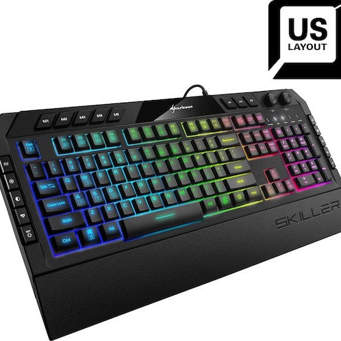 Sharkoon Skiller SGK5 Gaming Πληκτρολόγιο με RGB φωτισμό (Αγγλικό US)