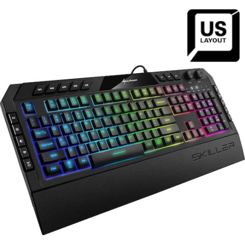 Sharkoon Skiller SGK5 Gaming Πληκτρολόγιο με RGB φωτισμό (Αγγλικό US)