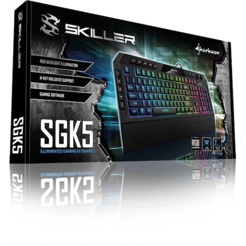 Sharkoon Skiller SGK5 Gaming Πληκτρολόγιο με RGB φωτισμό (Αγγλικό US)