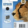 Epson T0711 Γνήσιο Μελάνι Εκτυπωτή InkJet Μαύρο (C13T07114010 C13T07114012)