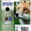 Epson T1281M Γνήσιο Μελάνι Εκτυπωτή InkJet Μαύρο (C13T12814010)
