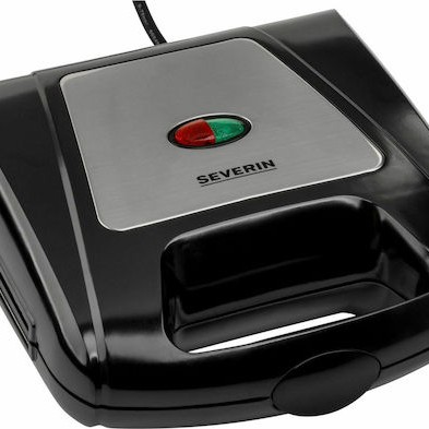 Severin SA 2968 Τοστιέρα με Αποσπώμενες Πλάκες για 2 Τοστ 1000W Μαύρη