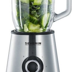 Severin Μπλέντερ με Γυάλινη Κανάτα 1lt 500W Inox SM 3734