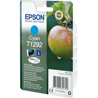 Epson T1292L Γνήσιο Μελάνι Εκτυπωτή InkJet Κυανό (C13T12924012 C13T12924010)