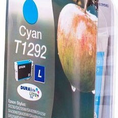 Epson T1292L Γνήσιο Μελάνι Εκτυπωτή InkJet Κυανό (C13T12924012 C13T12924010)