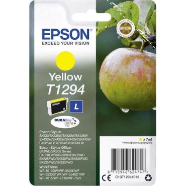 Epson T1294L Γνήσιο Μελάνι Εκτυπωτή InkJet Κίτρινο (C13T12944010 C13T12944011 C13T12944012)