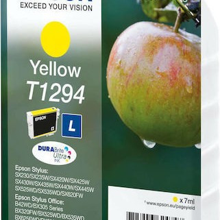 Epson T1294L Γνήσιο Μελάνι Εκτυπωτή InkJet Κίτρινο (C13T12944010 C13T12944011 C13T12944012)