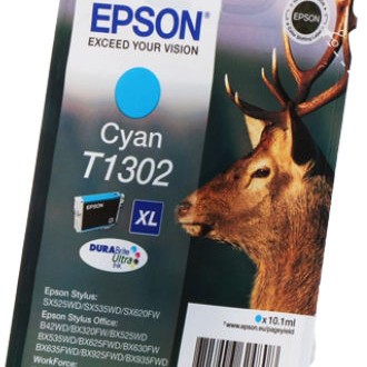 Epson T1302XL Γνήσιο Μελάνι Εκτυπωτή InkJet Κυανό (C13T13024010 C13T13024012)