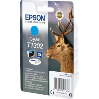 Epson T1302XL Γνήσιο Μελάνι Εκτυπωτή InkJet Κυανό (C13T13024010 C13T13024012)