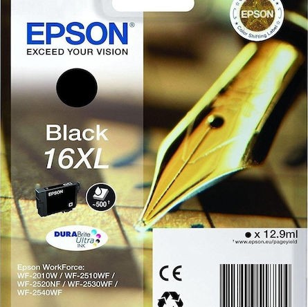 Epson 16XL Γνήσιο Μελάνι Εκτυπωτή InkJet Μαύρο (C13T16314010 C13T16314012)
