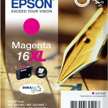 Epson 16XL Γνήσιο Μελάνι Εκτυπωτή InkJet Ματζέντα (C13T16334010 C13T16334012)