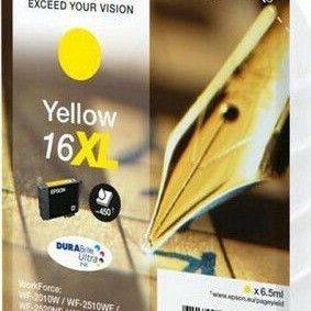 Epson 16XL Γνήσιο Μελάνι Εκτυπωτή InkJet Κίτρινο (C13T16344010 C13T16344012)