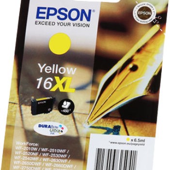 Epson 16XL Γνήσιο Μελάνι Εκτυπωτή InkJet Κίτρινο (C13T16344010 C13T16344012)