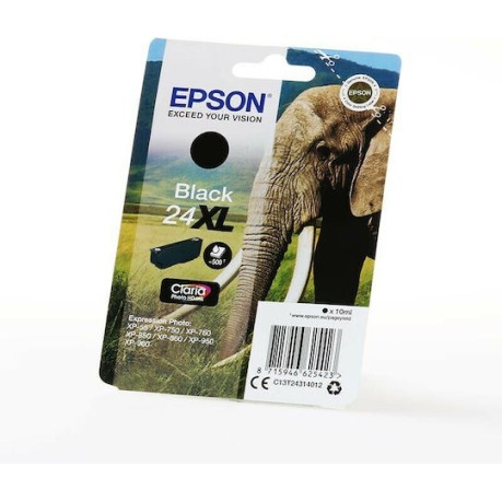 Epson 24XL Γνήσιο Μελάνι Εκτυπωτή InkJet Μαύρο (C13T24314010 C13T24314012)