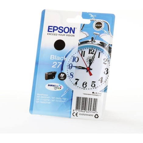 Epson 27 Γνήσιο Μελάνι Εκτυπωτή InkJet Μαύρο (C13T27014010 C13T27014012)