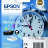 Epson 27 Γνήσιο Πακέτο 3 Μελανιών Εκτυπωτή InkJet Κίτρινο / Κυανό / Ματζέντα (C13T27054010 C13T27054012)